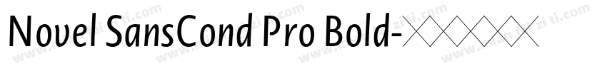 Novel SansCond Pro Bold字体转换